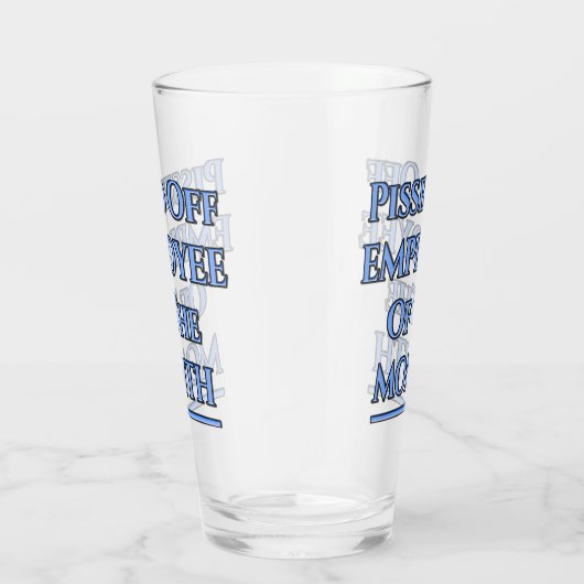 Medewerker van de maand Humor Glas (Rechts)