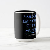 Medewerker van de maand Humor Tweekleurige Koffiemok (Voorkant rechts)