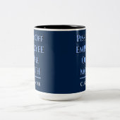 Medewerker van de maand Humor Tweekleurige Koffiemok (Center)