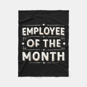 Medewerker van de maand Shirt Mannen Vrouwen Beste Fleece Deken