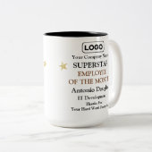 Medewerker van de Maand Superstar Appreciation Awa Tweekleurige Koffiemok (Voorkant rechts)