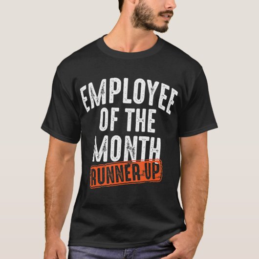 Medewerker van de maandelijkse looppas beste werkn t-shirt (Voorkant)
