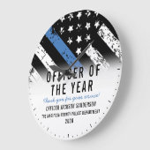 Medewerker van de politie van het Jaar Thin Blue L Grote Klok (Hoek)