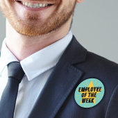 Medewerker van de week Star Worker Boss badge Ronde Sticker