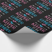 Medewerker van het geslacht onthult baby cadeaupapier (Hoek)