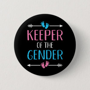 Medewerker van het geslacht onthult baby ronde button 5,7 cm
