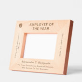 Medewerker van het Jaar Erkenning Houten Gegraveerde Lijstjes (Links)