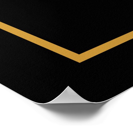 Medewerker van het jaar Foto Gold Award - Aangepas Poster (Hoek)