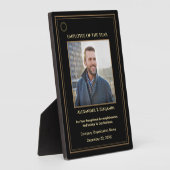 Medewerker van het jaar Foto Gold Custom Awards Fotoplaat (Zijkant)
