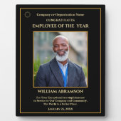 Medewerker van het jaar Photo Gold Personalize Awa Fotoplaat (Voorkant)