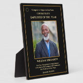 Medewerker van het jaar Photo Gold Personalize Awa Fotoplaat (Zijkant)