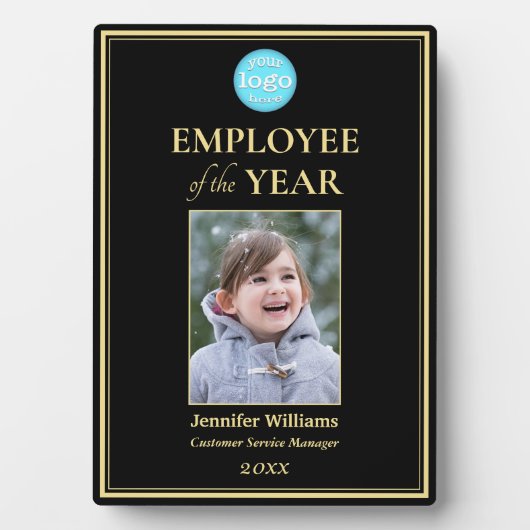 Medewerker van het Jaar van het Bedrijf de Foto Zw Fotoplaat (voorkant)