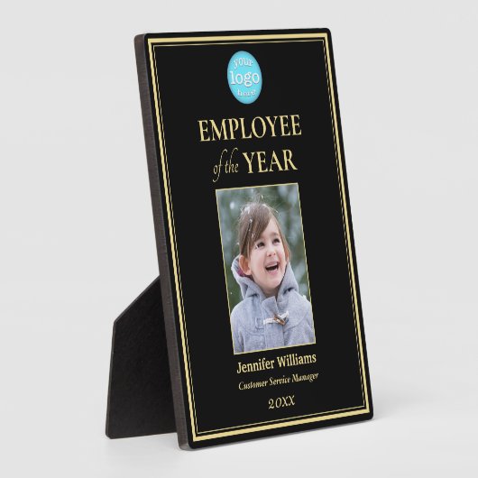 Medewerker van het Jaar van het Bedrijf de Foto Zw Fotoplaat (Zijkant)
