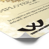 Medewerker van het jaarcertificaat voor het goudem poster (Hoek)