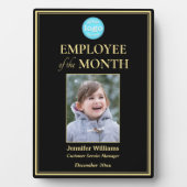 Medewerker van het Maand Company Logo Foto Gold Fotoplaat (voorkant)