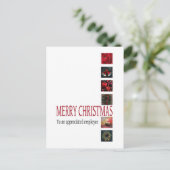 Medewerker Verry-kerstkaart Feestdagenkaart (Staand voorkant)