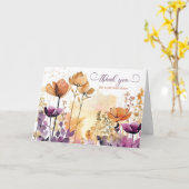 Medewerker Waarderen Business Waterverf Wildflower Kaart (Gele Bloem)