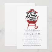 Medewerker Waardering BBQ Grill en Chill Event Kaart (Voorkant / Achterkant)