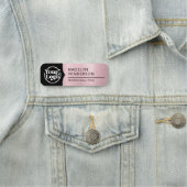 Medewerker Zwart Metallic Roos Goud Logo Magnetisc Naamplaatje (In situ)