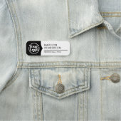 Medewerker Zwart Wit 2 Kleur Logo Magnetisch Naamplaatje (In situ)