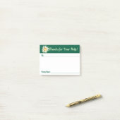 Medewerkererkenning award bedankbriefjes post-it® notes (Op bureau)