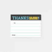 Medewerkerherkenner bedankt u kudos post-i post-it® notes (Voorkant)