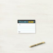 Medewerkerherkenner bedankt u kudos post-i post-it® notes (Op bureau)