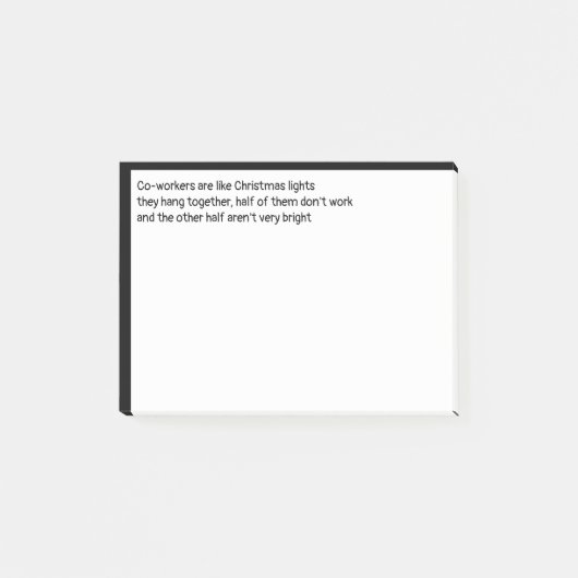Medewerkers grappig Quote voor Werkplek Post-it® Notes (Voorkant)