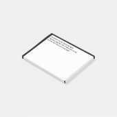 Medewerkers grappig Quote voor Werkplek Post-it® Notes (Schuin)