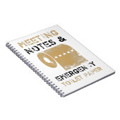 Medewerkers van congresnota's en noodtoiletpapier notitieboek (Rechterzijde)