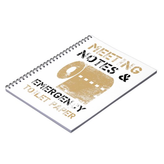 Medewerkers van congresnota's en noodtoiletpapier notitieboek (Linkerzijde)