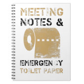 Medewerkers van congresnota's en noodtoiletpapier notitieboek (Voorkant)
