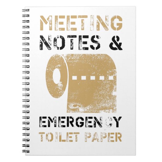 Medewerkers van congresnota's en noodtoiletpapier notitieboek (Voorkant)