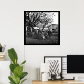 Medewerkers van de Commissie voor sanitaire zaken  Poster (Thuiskantoor)