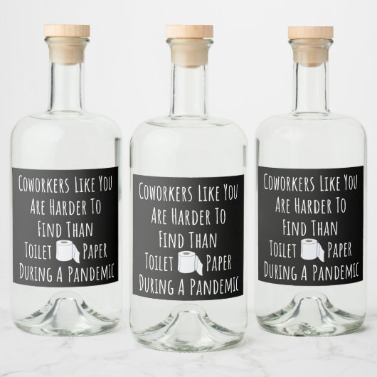 Medewerkers zoals jij zijn moeilijker te vinden likeurfles etiket (Flessen)