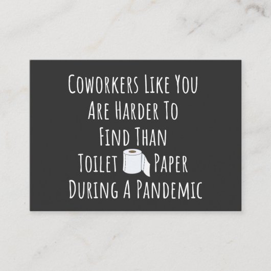 Medewerkers zoals jij zijn moeilijker te vinden visitekaartje (Voorkant)