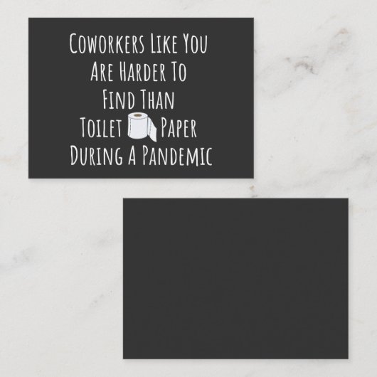 Medewerkers zoals jij zijn moeilijker te vinden visitekaartje (Voorkant / Achterkant)