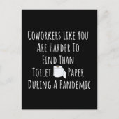 Medewerkers zoals u zijn moeilijker te vinden dan  briefkaart (Voorkant)