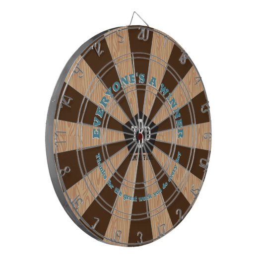 Medewerkerserkenning verloving prijs dart board dartbord (Voorkant Links)
