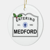 Medford MA Keramisch Ornament (Links)