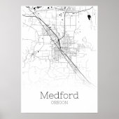 Medford Map - Oregon - City Map Poster (Voorkant)