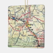 Medford OR Map Keramisch Ornament (Links)