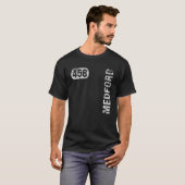 Medford Oregon 458 Area Code Retro T-shirt (Voorkant volledig)