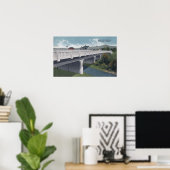 Medford, Oregon - Beer Creek Bridge Uitzicht Poster (Thuiskantoor)