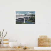 Medford, Oregon - Beer Creek Bridge Uitzicht Poster (Keuken)