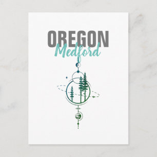 Medford Oregon Geometric Trees Briefkaart