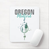 Medford Oregon Geometrische Bomen Muismat (Met muis)