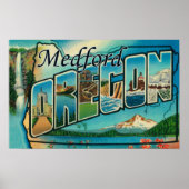 Medford, Oregon - Grote letterscènes Poster (Voorkant)