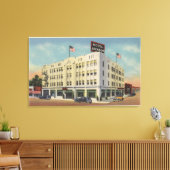 Medford, Oregon - Hotel Jackson Uitzicht met Old Canvas Afdruk (Insitu (Woonkamer))