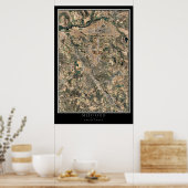 Medford Oregon Satellite Poster Map (Keuken)